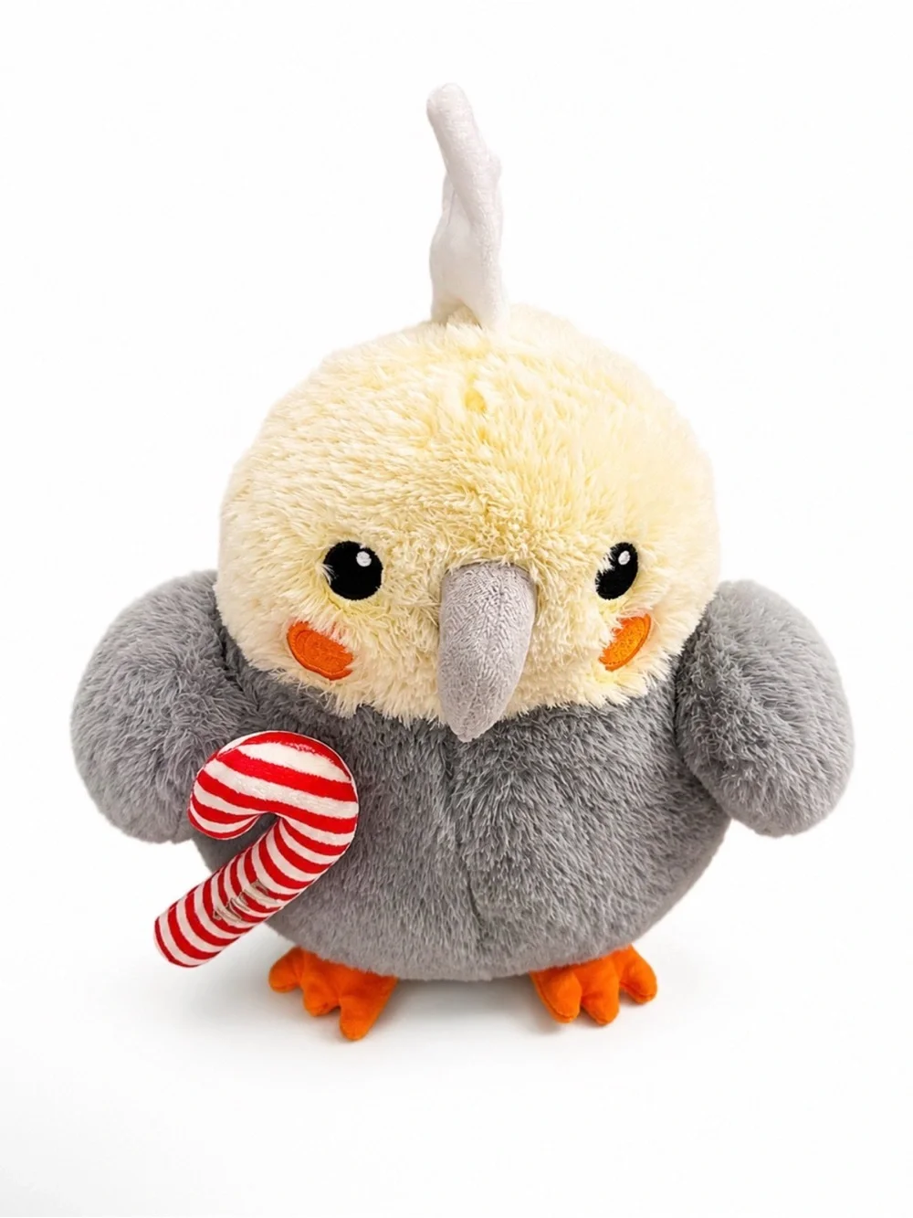Petsmart 13” Symphony Gray Cockatiel Plush Dog Toy with Squeaker 2022 Candy Cane